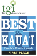 The Garden Island Best of Kauai first place