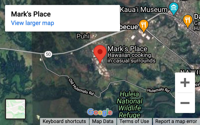 Mark's Place location map